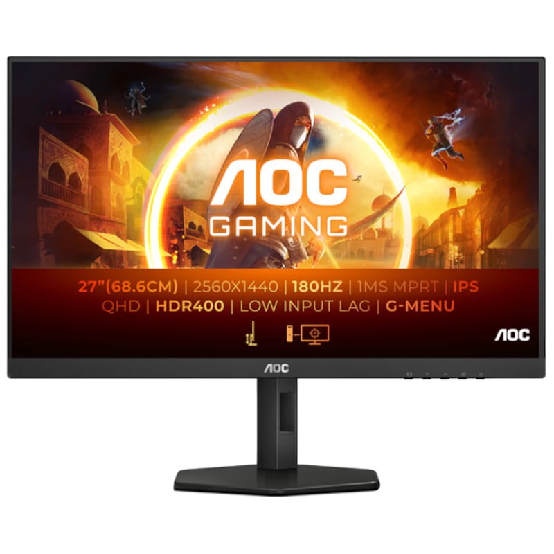 AOC Q27G4X LED 27 QHD IPS Adaptive Sync Negro - Monitor PC - Ítem