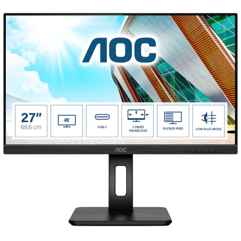 AOC U27P2CA 27 4K Ultra HD IPS Negro - Monitor PC - Ítem