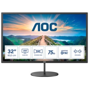 AOC V4 Q32V4 32 Quad HD LED Noir - Moniteur PC