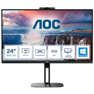 AOC V5 24V5CW 23.8 WLED Full HD IPS Painel Preto - Monitor de Computador