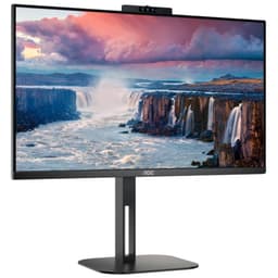 AOC V5 24V5CW 23,8 WLED Full HD IPS Preto – Monitor de PC Vista frontal lado direito