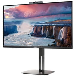 AOC V5 24V5CW 23,8 WLED Full HD IPS Preto – Monitor de PC Vista frontal lado esquerdo