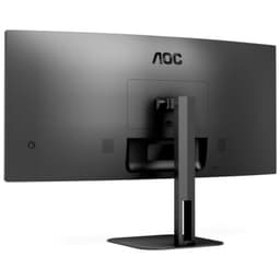 AOC V5 CU34V5C LED 34 Wide Quad HD VA 100 Hz FreeSync Noir - Moniteur PC vue arrière côté gauche