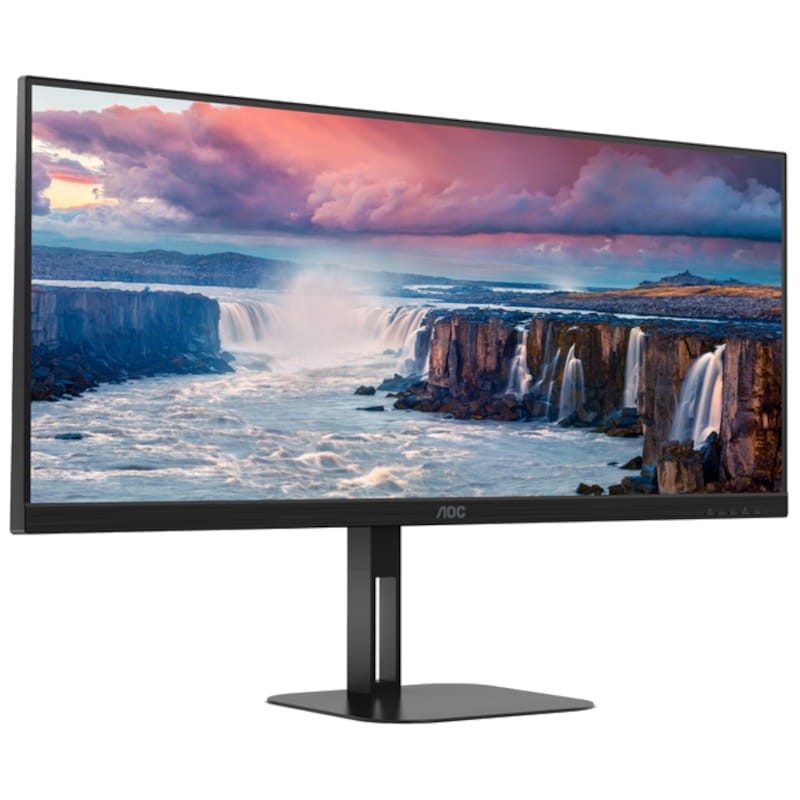 AOC V5 U34V5C/BK 34 WQHD VA UltraWide 100 Hz FreeSync Preto - Monitor Gaming - Item1