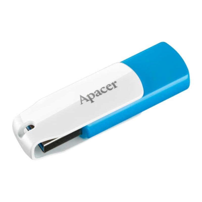 Perspective de l'Apacer AH357 32 Go USB 3.1 Gen 1 Bleu/Blanc