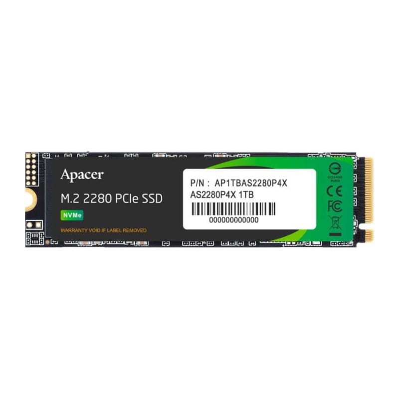 Apacer AS2280P4X 1 TB NVMe PCIe 3 M.2 2280 3D NAND Noir - Disque SSD - Ítem