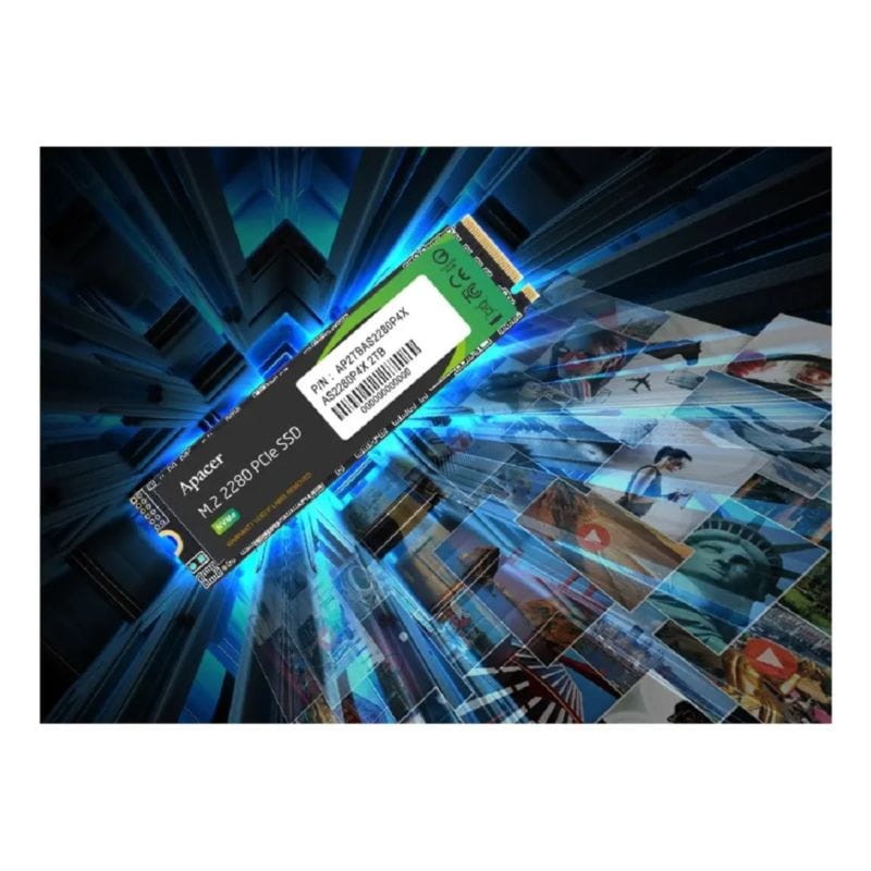 Apacer AS2280P4X 1 TB NVMe PCIe 3 M.2 2280 3D NAND Noir - Disque SSD - Ítem2