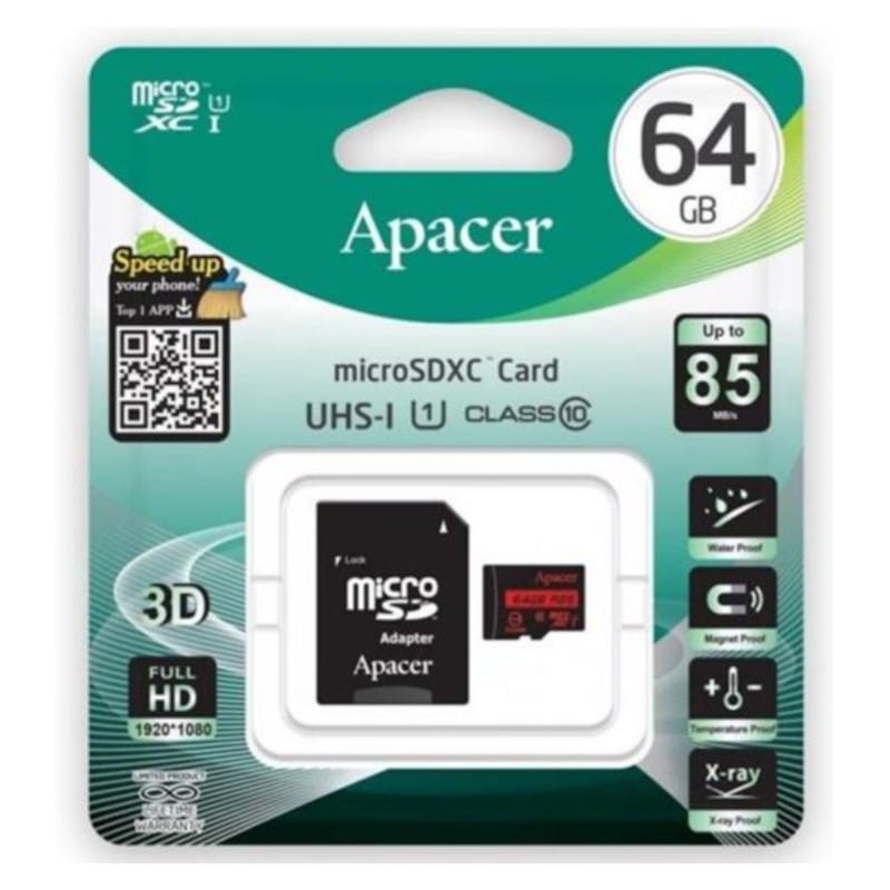 Apacer microSDXC UHS-I U1 Class10 64 Go Classe 10 - Carte SD - Ítem2
