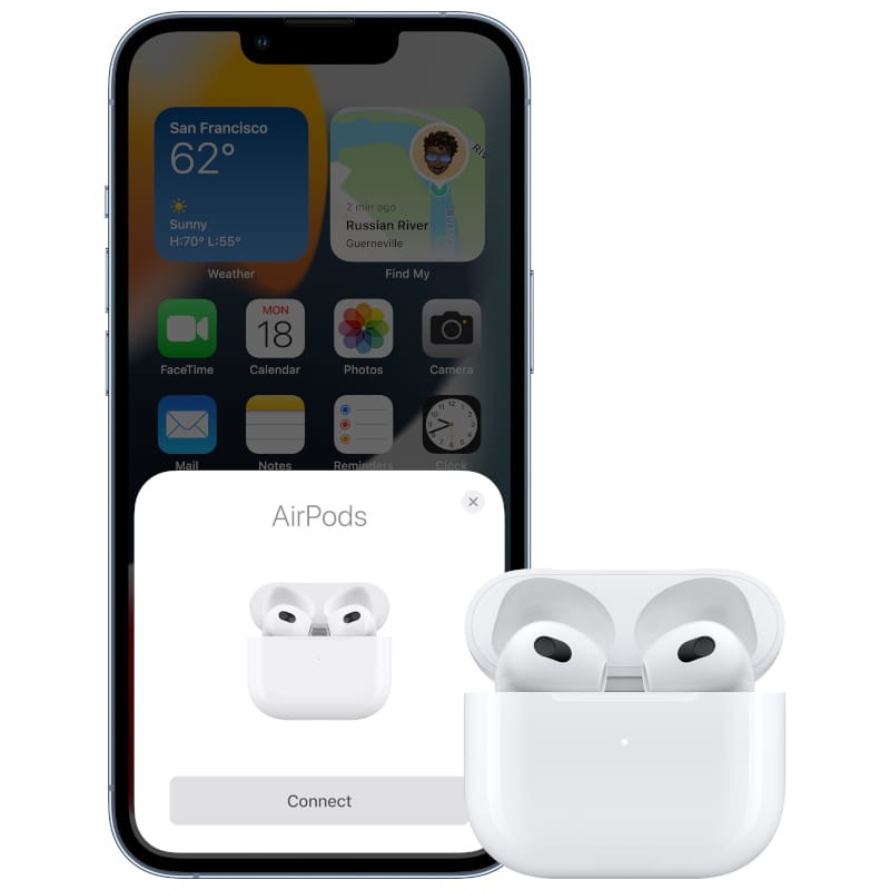Apple AirPods (3rd generation) Blanco - Auriculares Bluetooth - Ítem4