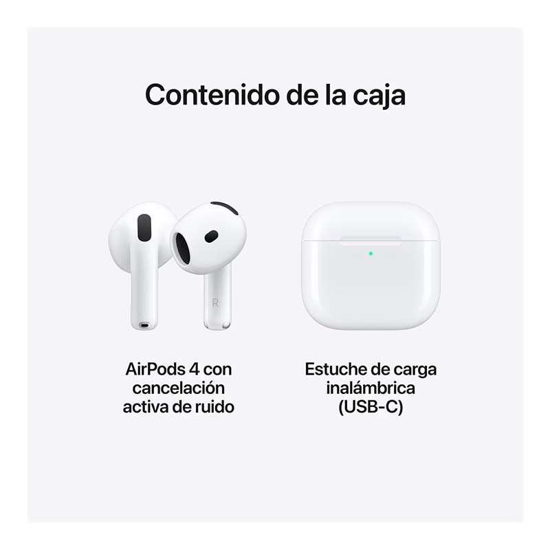 Apple AirPods 4 con Cancelación Activa de Ruido - Auriculares TWS - Ítem2