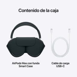 contenu de l'emballage des Apple AirPods Max Minuit (USB-C)