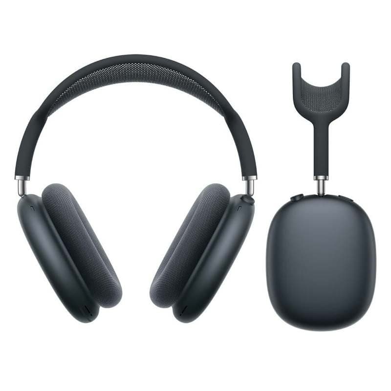 vue avant et latérale des Apple AirPods Max Minuit (USB-C)