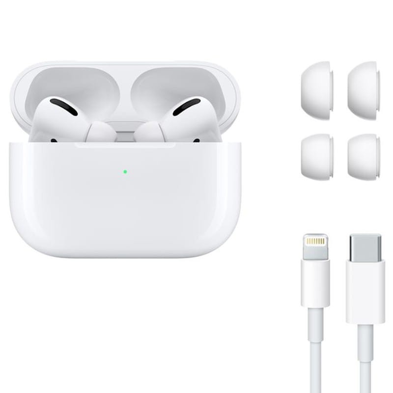 Écouteurs Sans Fil Apple AirPods Pro 2ème Génération (Bluetooth) - Boitier  de Charge Sans Fil - Blanc