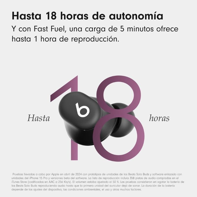 Apple Beats Solo Buds Fast Fuel Negro mate - Auriculares Bluetooth - Ítem7