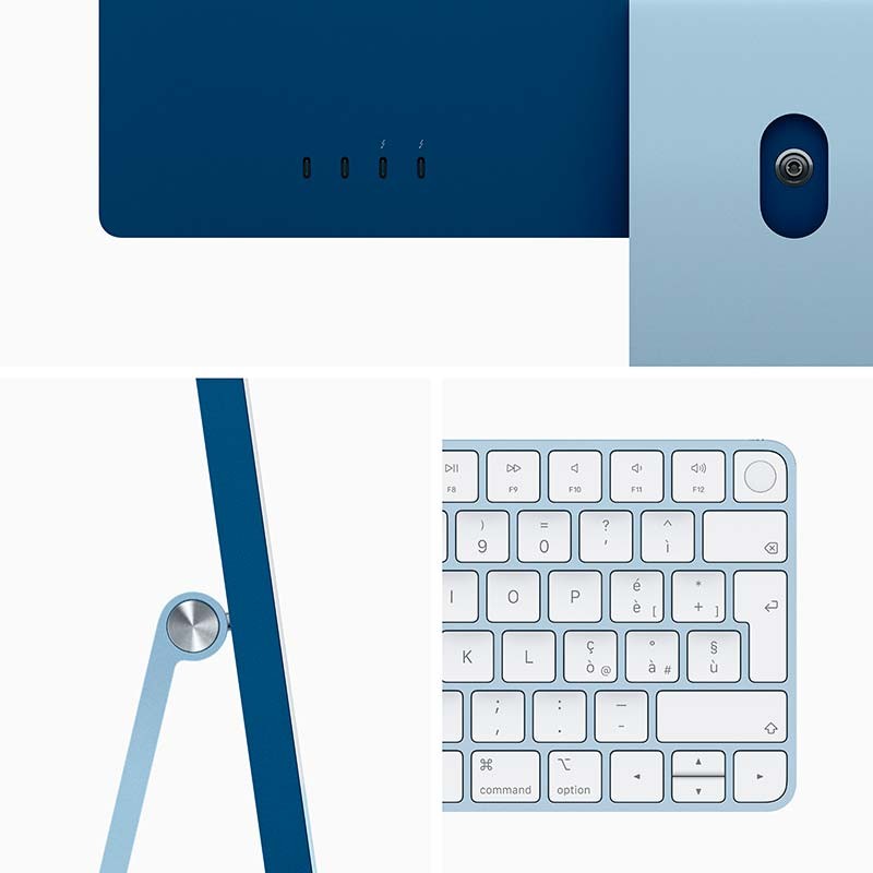 Apple iMac 2021 24 4.5K M1/8Go/256Go SSD Bleu - MGPK3Y/A - Ítem3