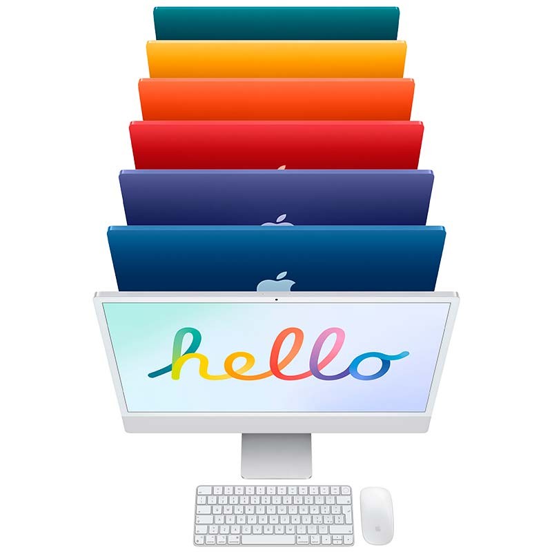 Apple iMac 2021 24 4.5K M1/8GB/256GB SSD Rosa - MGPM3Y/A - Ítem5