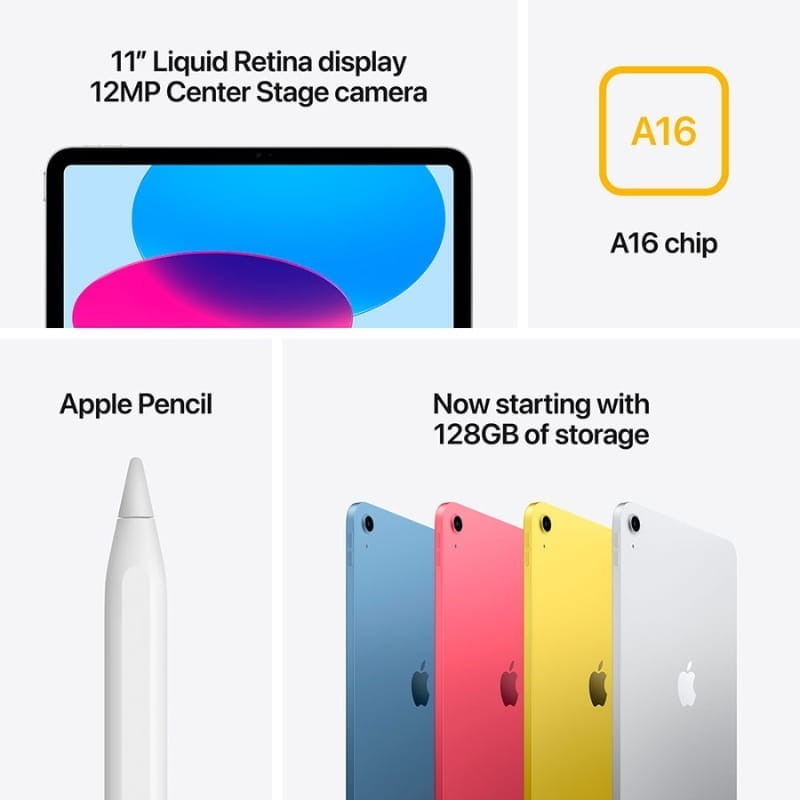 Apple iPad 2025 11'' 512GB WiFi iPadOS 18 Prata - Item5