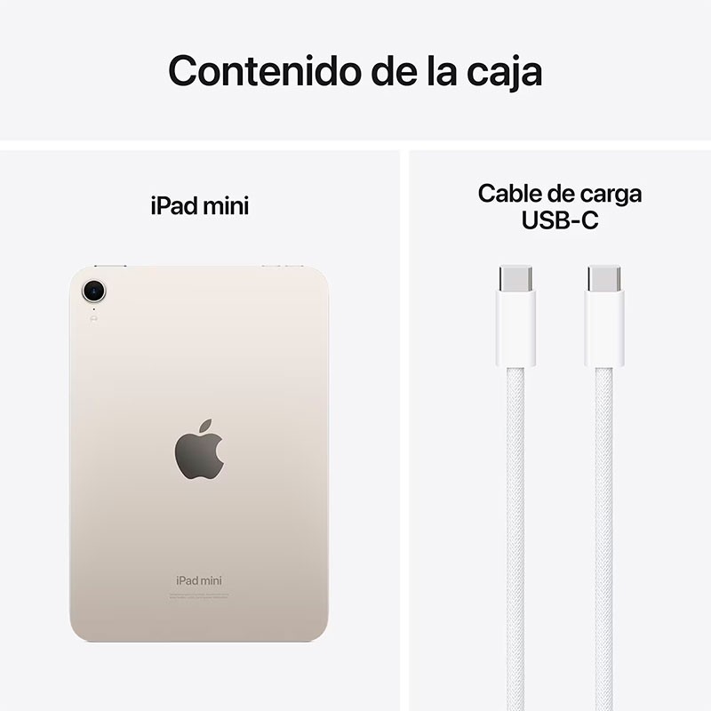Apple iPad Mini 2024 8.3 128GB WiFi Blanco Estrella - Ítem8