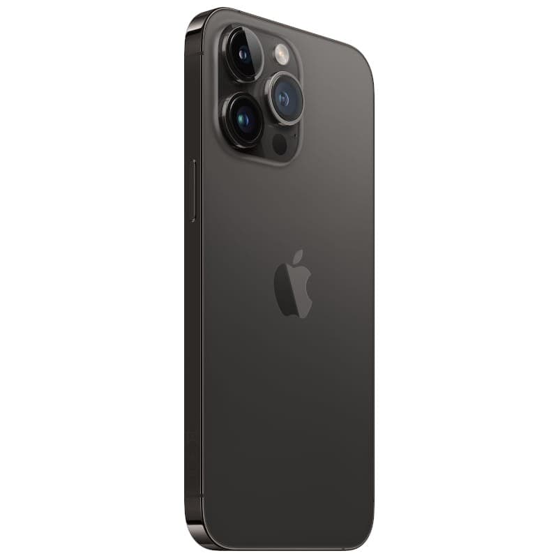 iPhone 14 Pro Max Noir Sidéral, 128 Go, reconditionné excellent état; dos en verre, cadre acier, triple capteur pro avec LiDAR, design élégant et premium.
