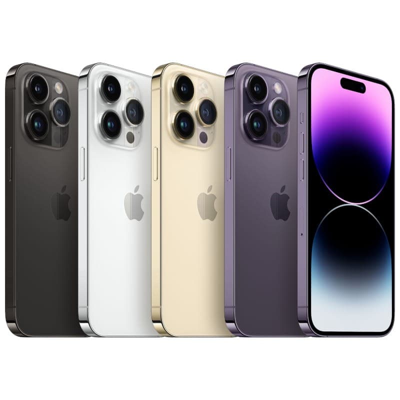 iPhone 14 Pro Max 128Go Noir sidéral, état excellent: verre bord à bord, Dynamic Island, triple capteur pro, bords acier, finitions premium