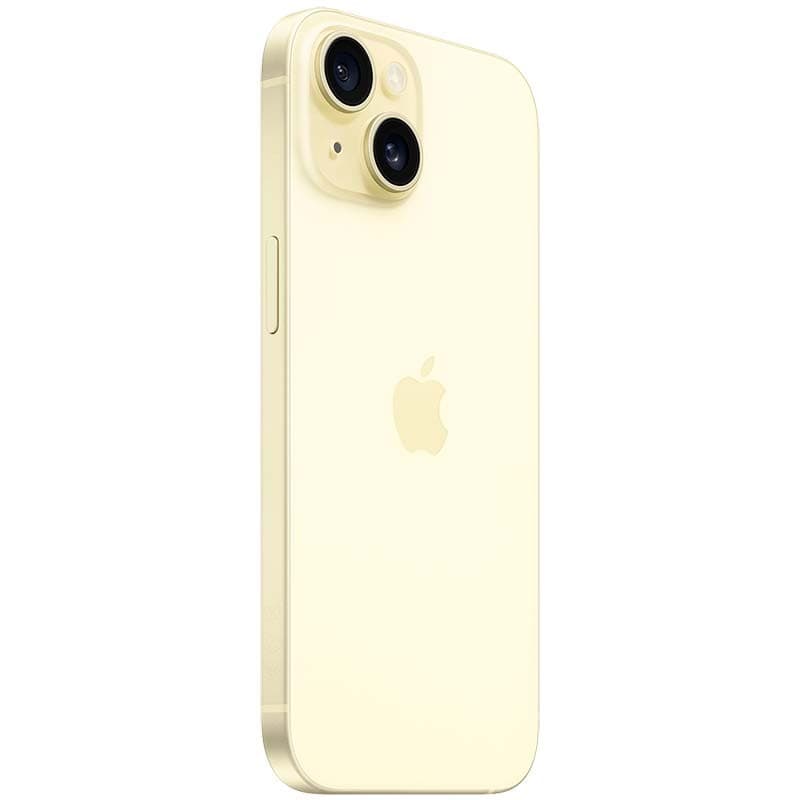 vista trasera del Teléfono móvil Apple iPhone 15 512GB Amarillo