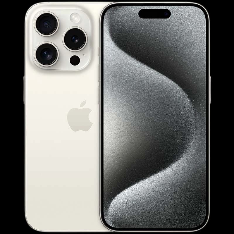 Téléphone portable Apple iPhone 15 Pro 256Go Blanc Renewed - État Excellent
