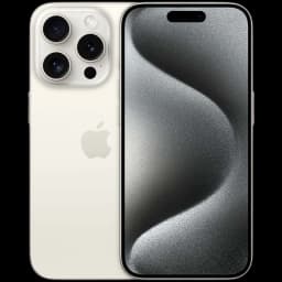 Téléphone portable Apple iPhone 15 Pro 256Go Blanc Renewed - État Excellent