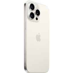 Téléphone portable Apple iPhone 15 Pro Max 256 Go Blanc - Renouvelé - Excellent état Arrière côté droit