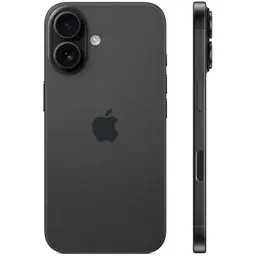 vista trasera y lateral del Teléfono móvil Apple iPhone 16 Plus 5G 256GB Negro