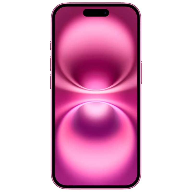 vista frontal del Teléfono móvil Apple iPhone 16 Plus 5G 128GB Rosa