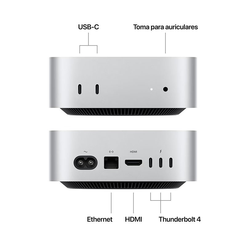 Apple Mac mini M4 24Go/512Go SSD macOS Argent - Ítem1