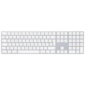 Teclado de membrana Apple Magic Keyboard com Teclado Numérico Prata