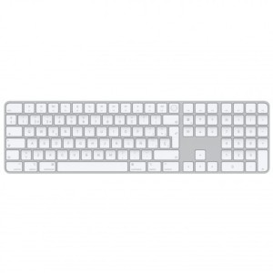 Teclado de membrana sem fio Apple Magic Keyboard com Touch ID e teclado numérico Prata