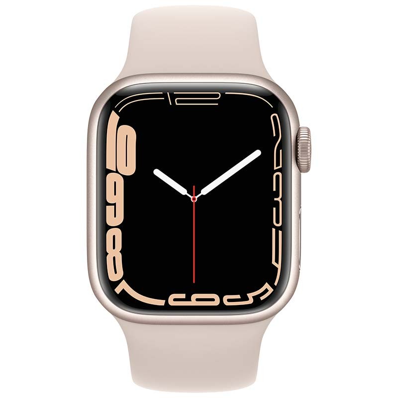 Apple Watch Series 7 GPS 41mm Aluminio Blanco Estrella/Correa Deportiva Blanco Estrella - Ítem1