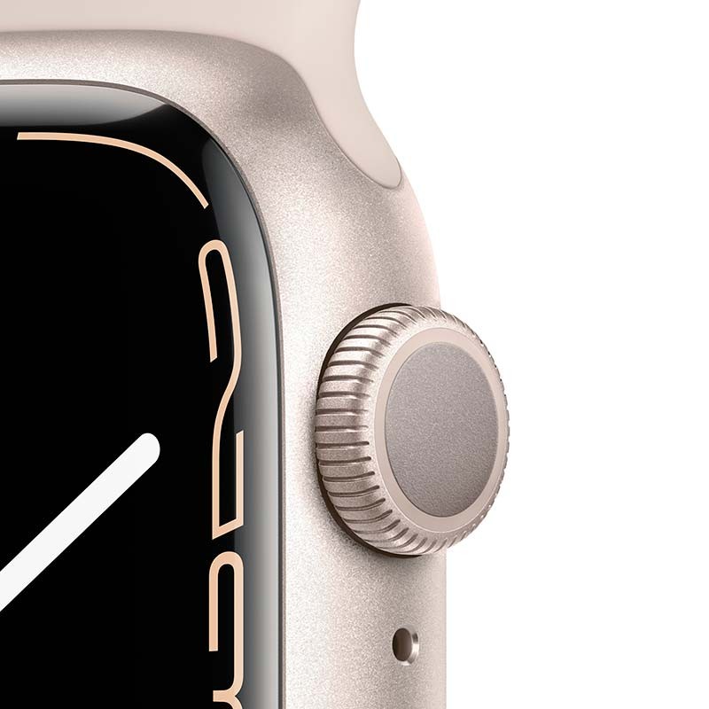 Apple Watch Series 7 Cellular 41mm Aluminium Lumière Stellaire/Bracelet Sport Lumière Stellaire - Ítem2