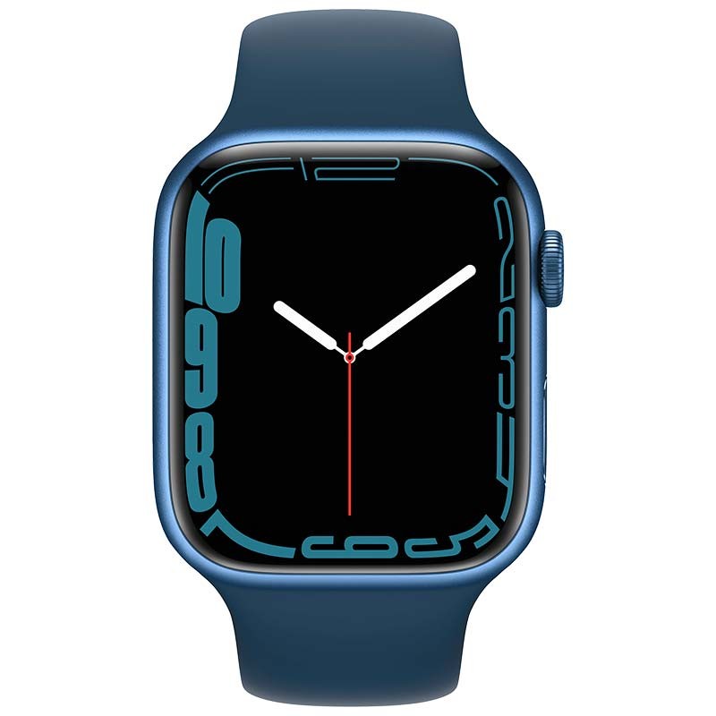 Apple Watch Series 7 GPS 45mm Aluminium Bleu/Bracelet Sport Bleu Abysse - Ítem1