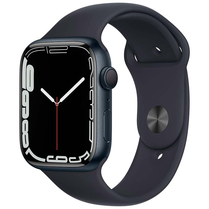 Apple Watch Series 7 GPS 45mm Aluminium Minuit/Bracelet Sport Minuit