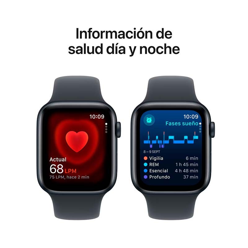 Apple Watch SE (2024) GPS 44mm Medianoche con Correa Deportiva S/M - Ítem6