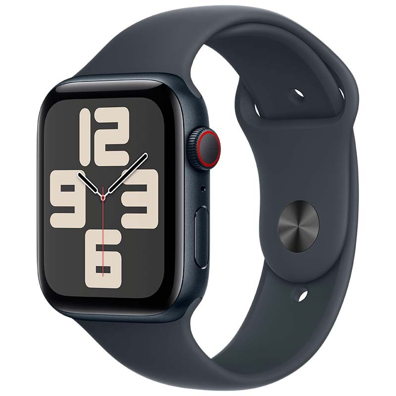 Apple Watch SE (2024) GPS + Cellular 44mm Medianoche con Correa Deportiva S/M - Ítem