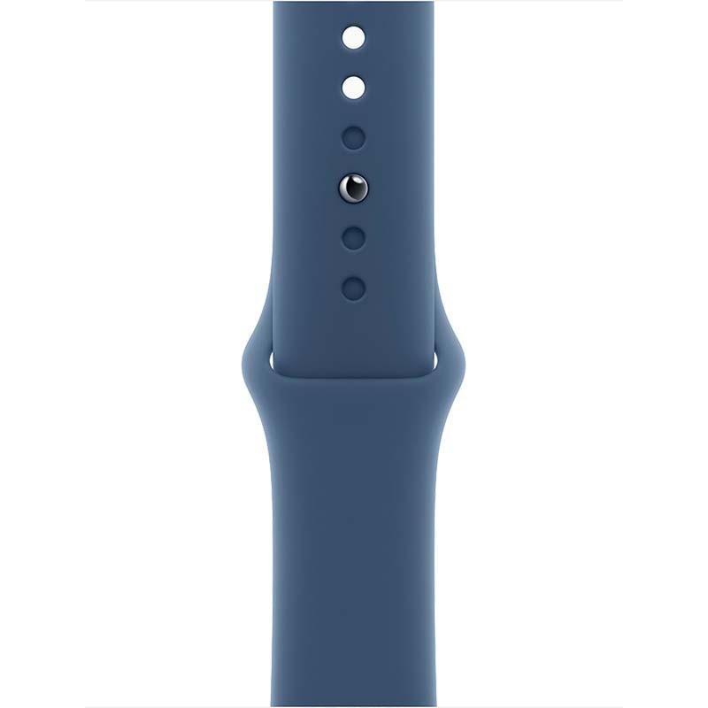 Apple Watch SE (2024) GPS 40mm Plata con Correa Deportiva Azul S/M - Ítem2
