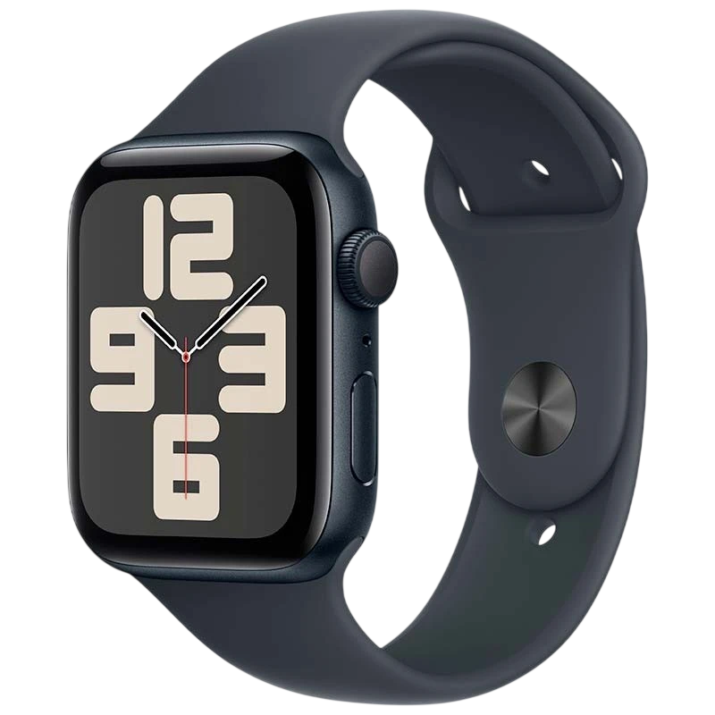 Apple Watch SE (2024) GPS 44mm Meia-noite com Bracelete Desportiva M/L - Item