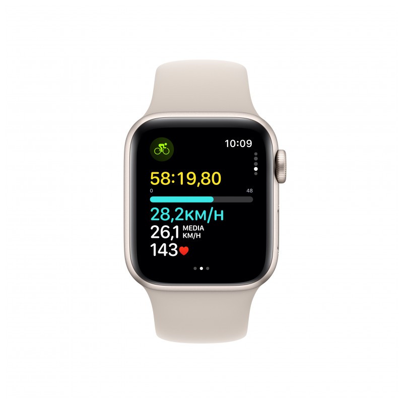 Apple Watch SE GPS + Cellular 40mm 2023 Lumière Stellaire avec Bracelet Sport S/M - Ítem3