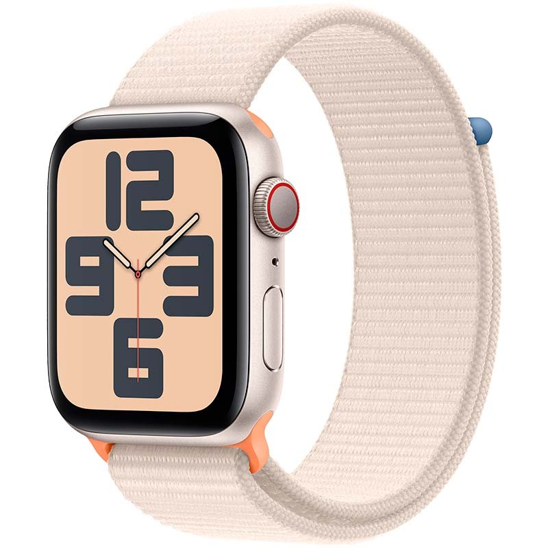 Apple Watch SE GPS + Cellular 44mm 2023 Blanco Estrella con Correa Loop Deportiva - Ítem