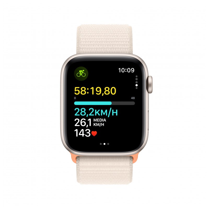Apple Watch SE GPS + Cellular 44mm 2023 Luz das Estrelas com Bracelete Loop Desportiva - Item3