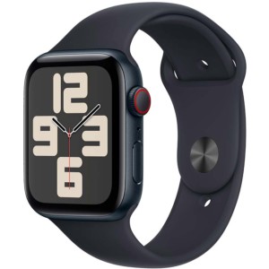 Apple Watch SE GPS + Cellular 44mm 2023 Minuit avec Bracelet Sport S/M