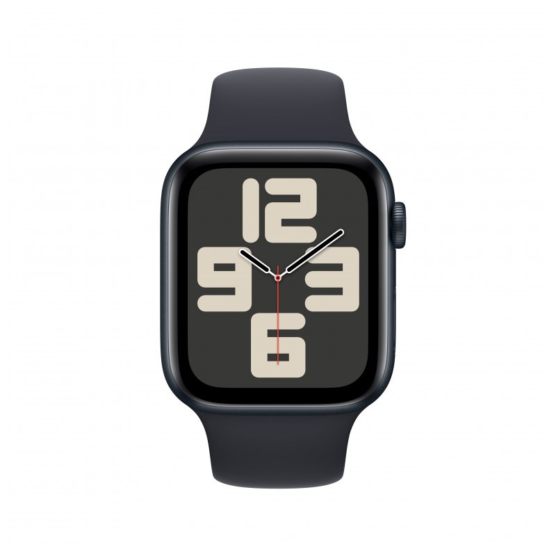 Apple Watch SE 44mm - Cinza, Pulseira Preta, Oferta