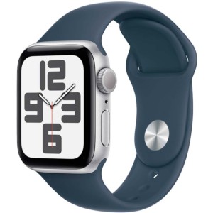 Apple Watch SE GPS 40mm 2023 Argent avec Bracelet Sport S/M