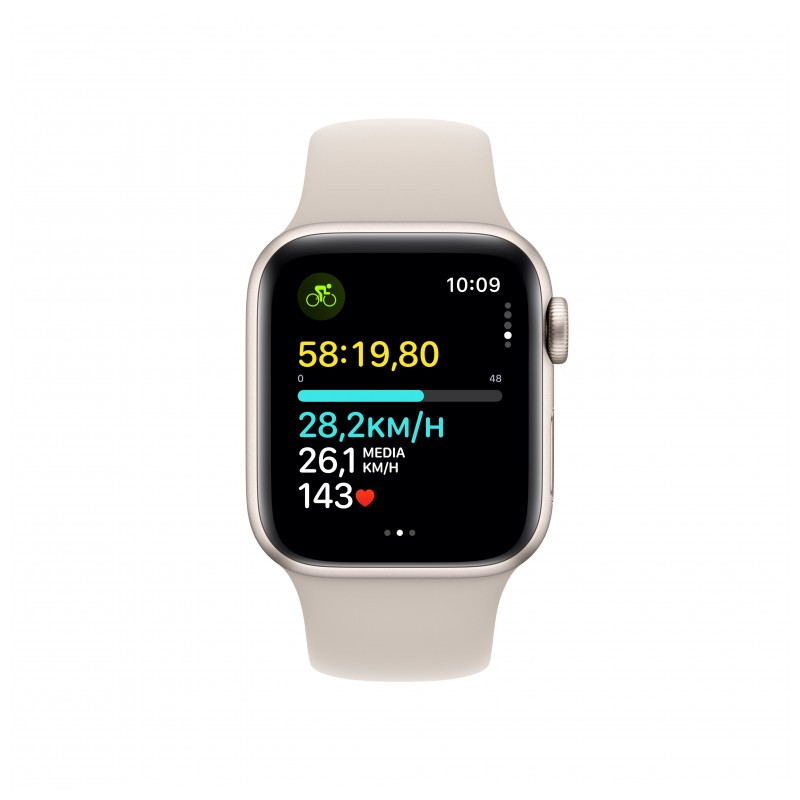 Apple Watch SE GPS 40mm 2023 Lumière Stellaire avec Bracelet Sport S/M - Ítem3