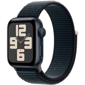 Apple Watch SE GPS 40mm 2023 Minuit avec Bracelet Loop Sport