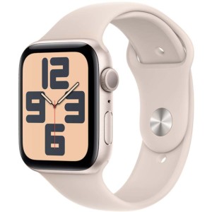 Apple Watch SE GPS 44mm 2023 Lumière Stellaire avec Bracelet Sport S/M